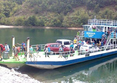 Ferry Berisha in Koman Lake