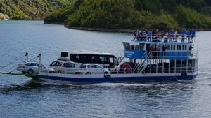 Ferry Berisha in Koman Lake