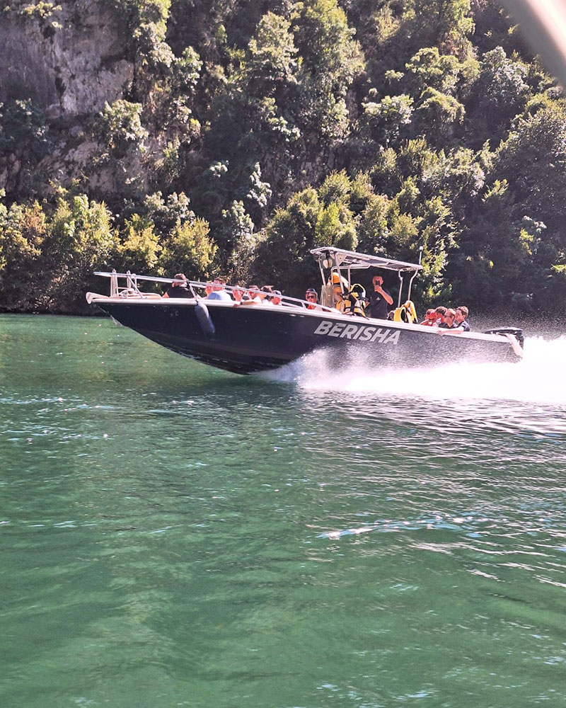 speedboat to komani lake